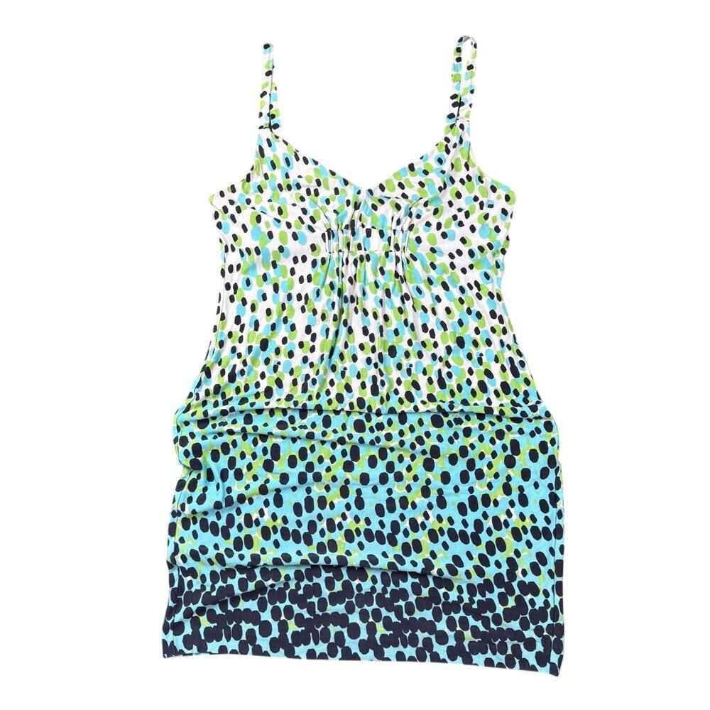 ★ Guess blue & green polka dot dress ★